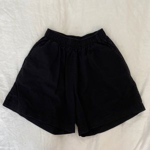 Oak + Fort Black Shorts